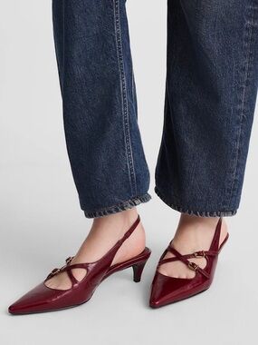 Madewell The Emilie Slingback Pump Cabernet